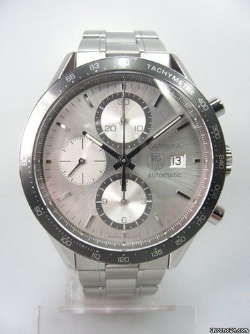 TAG Heuer Carrera chronographe complet acier trois compteurs