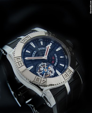 Roger Dubuis Easy Diver Tourbillon Steel and White Gold SE48029