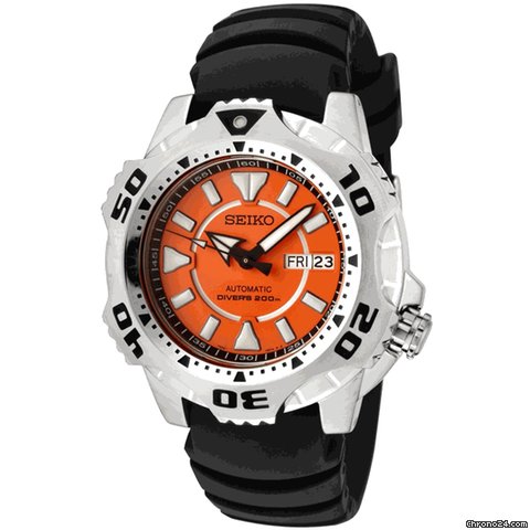Seiko Divers Orange Dial Automatic Mens Watch SKZ281
