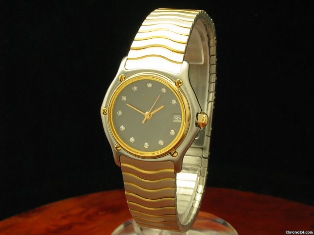 Ebel Sport Classic 18kt Gold / Edelstahl Damenuhr Mit Diamanten / Box + Papiere