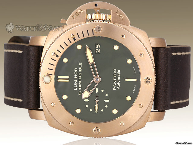 Panerai PAM 382 BRONZO" - Luminor 1950 Submersible 3-Days Automatic - 47mm Bronze Case - Special Edition 1000 Pieces - Brand New & JUST RELEASED