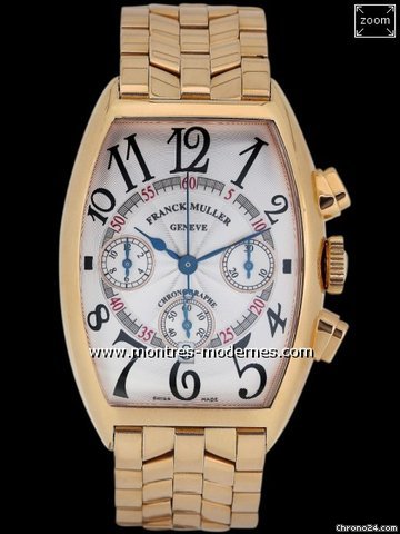 Franck Muller Cintr&eacute;e Curvex Chronographe r&eacute;f.5850 CC AT