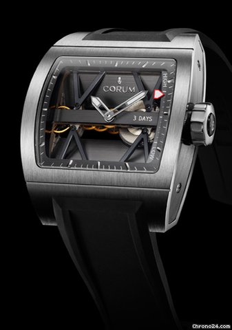 Corum T-BRIDGE TITANIUM POWER RESERVE - 100 % NEW