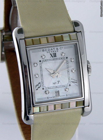 Bedat & Co No. 7 Stainless Steel W/Mother Of Pearl