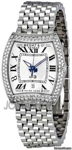 Bedat & Co No. 3 Diamond Steel Ladies Watch 314.031.100