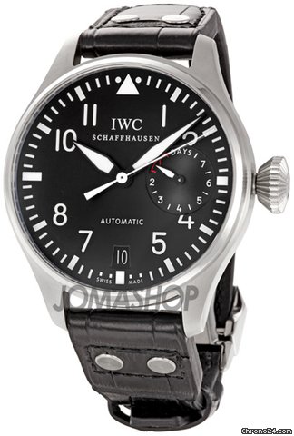 IWC Classic Pilot Big Steel Black Mens Watch IW500401