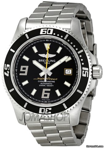 Breitling Superocean 44 Black Dial Autoc Mens Watch A1739102-BA78SS