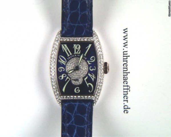 Franck Muller Cintree Curvex Diamond Wei gold 35x25mm