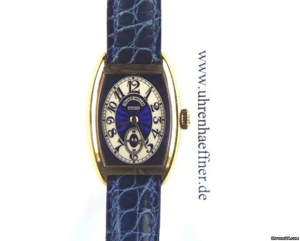 Franck Muller Cintree Curvex Chronometro Handaufzug Gelbgold 35x25mm
