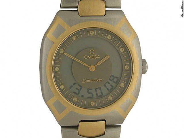 Omega Seamaster Multifunktion Stahl/18kt Gelbgold Vintage 29x25mm