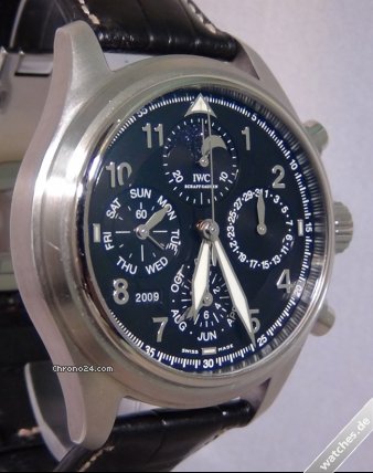 replica IWC Flieger Perpetual - 3757 Black Dial WATCHES 1 