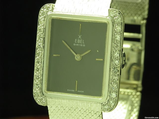 replica Ebel 18kt 750 Gold Handaufzug Damenuhr Mit 0,52ct Diamant Besatz WATCHES 1 