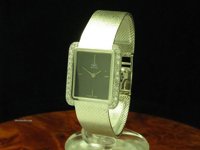 Ebel 18kt 750 Gold Handaufzug Damenuhr Mit 0,52ct Diamant Besatz