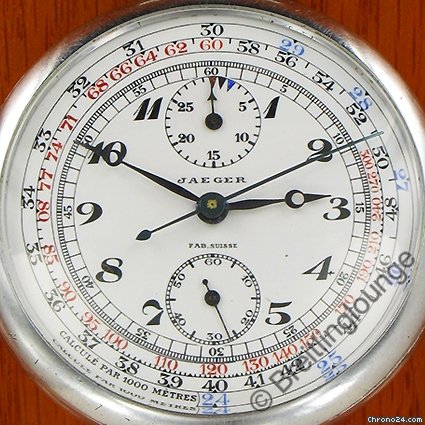 replica Jaeger-LeCoultre Jaeger  pocket chronograph  Kaliber Universal   296  18 ''' WATCHES 1 
