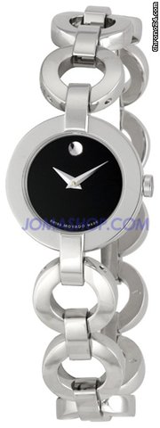 Movado Ladies Bela Moda Stainless Steel Bracelet Watch 0606260
