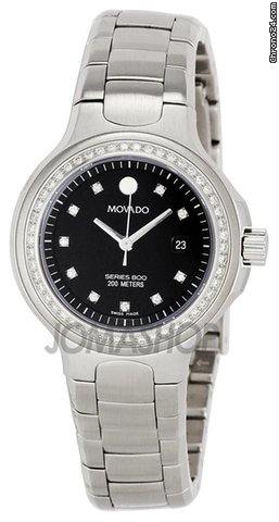 Movado Series 800 Ladies Diamond Watch 2600054