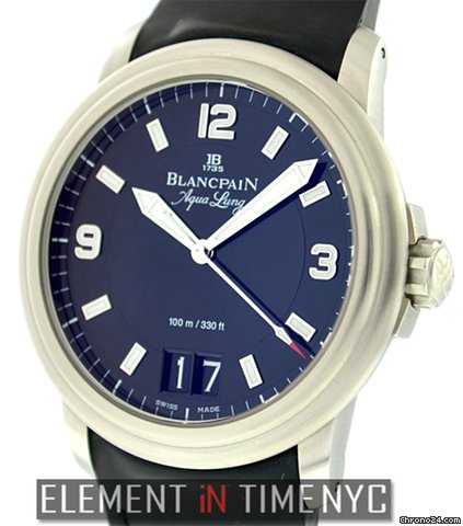 Blancpain Leman Aqua Lung Grande Date 2850b-1130a-64b NIB