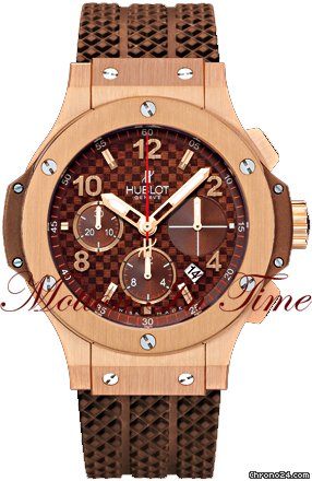 Hublot BIG BANG CAPPUCCINO ROSE GOLD ON RUBBER STRAP 41mm rare