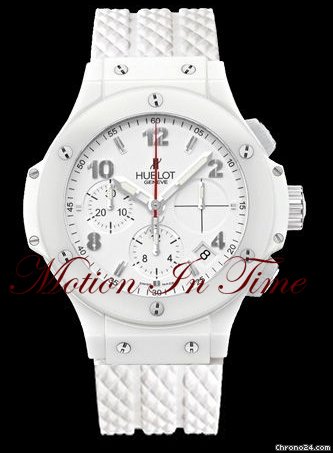 Hublot BIG BANG ASPEN ALL WHITE CERAMIC 41mm EXTREMELY RARE CHRONO