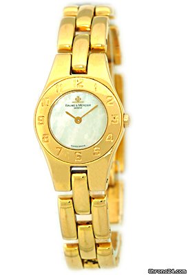 Baume & Mercier Lady's 18K Yellow Gold  &  Linea