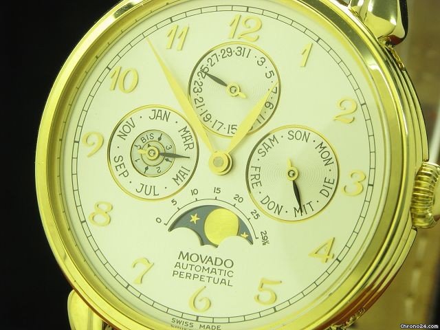 replica Movado 18kt Gold Herrenuhr Ewiger Kalender, Limitiert WATCHES 1 