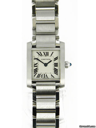 Cartier stainless steel ladies Tank Francaise