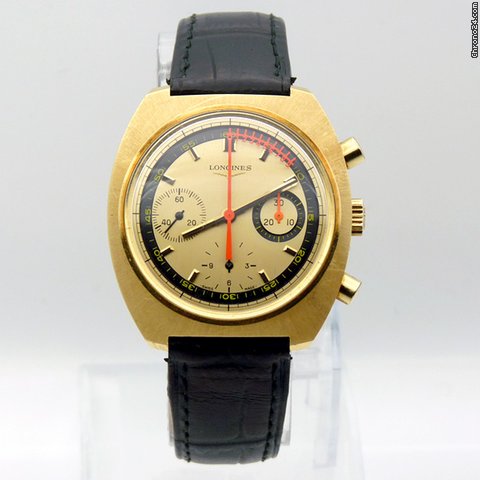 Longines 18ct Gold Nonius 1972 Rare Vintage Chronograph - Vernier Sca
