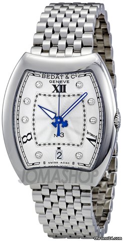 Bedat & Co No. 3 Opaline Guilloche Diamond Dial Automatic Ladies Watch 315-011-109
