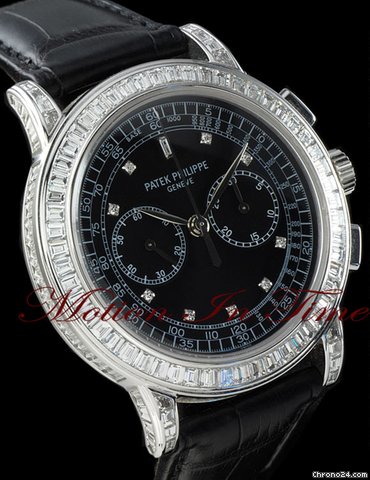 replica Patek Philippe 5071G CHRONOGRAPH FULL BAGUETTE LIMITED EDITION RARE 42mm WATCHES 1