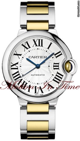 Cartier Ballon Bleu Medium Size - Yellow Gold & Steel Automatic