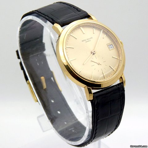 replica Patek Philippe Geneve 18ct Gold Calatrava 3445 Automatic Date - 27 460 M WATCHES 1 