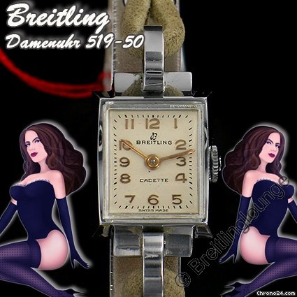 Breitling Cadette   NOS im Trend der Zeit -  elegante Damenuhr