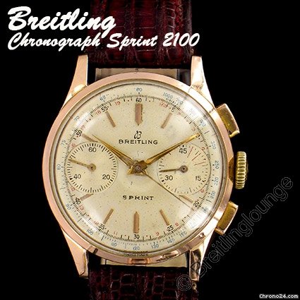 Breitling Sprint  18 Kt Rose-Gold  Chronograph