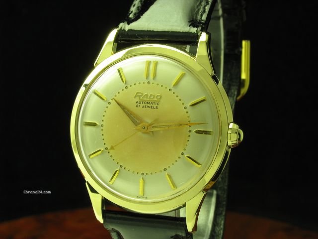 replica Rado 14kt 585 Gold Two-tone-dial Automatic Herrenuhr Inkl. Box WATCHES 1 