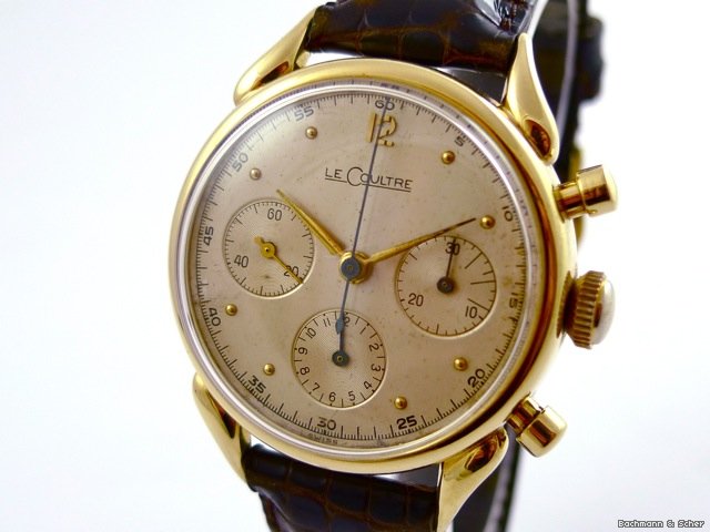 Jaeger-LeCoultre Vintage LeCoultre, Chronograph, 18k Yellow Gold