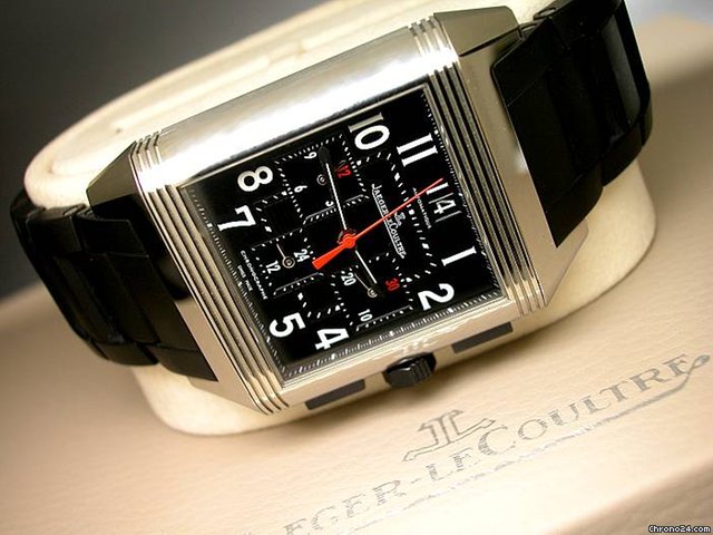 Jaeger-LeCoultre "Reverso Squadra Chrono" - EDELSTAHL/Kautschuk-NEU