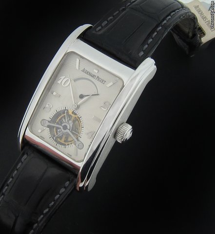 Audemars Piguet White Gold Edward Piguet Tourbillon with Power Reserve
