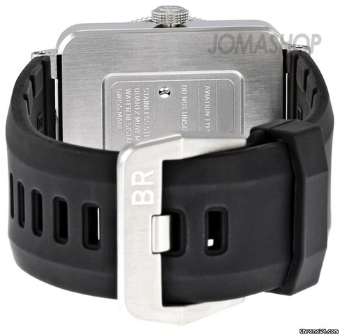 replica Bell & Ross Type Aviation Black Dial Steel Case Mens Watch 03-TYPE-AVI-ST WATCHES 1 