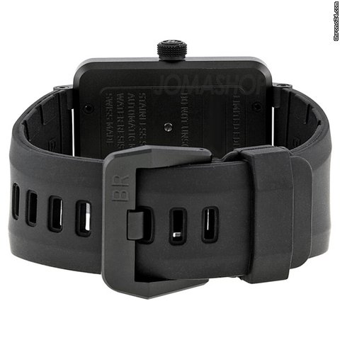 replica Bell & Ross Compass Black Dial and Black Rubber Strap Mens Watch BR01-92-COMCARBN WATCHES 1 