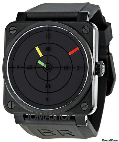 Bell & Ross Aviation Radar Black Dial Mechanical Mens Watch BR0392-RADAR