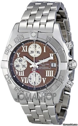Breitling Chrono Galactic Bronze Dial Steel Automatic Mens Watch A13358L2-Q520SS