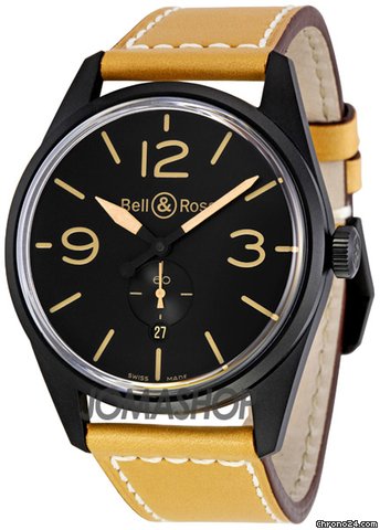 Bell & Ross Vintage Heritage Black Dial Automatic 41MM Mens Watch BR-123-HERITAGE