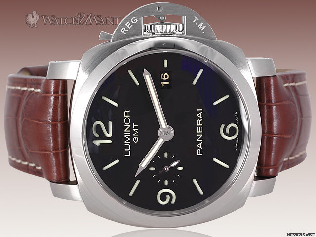 Panerai PAM 320 M - Luminor 1950 GMT 3-Days Automatic - 44mm Stainless Steel - Brand New in Box w/ All Boxes & Papers