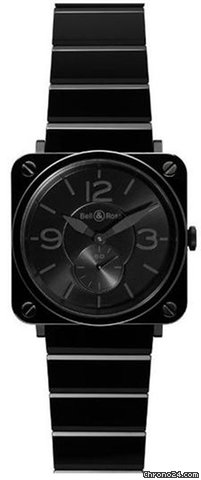 Bell & Ross Aviation Black Phantom Ceramic Unisex Watch BRS-BLK-CER-PHT
