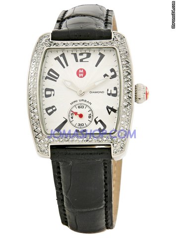 Michele Mini Urban Diamond Black Ladies Watch MWW02A000004