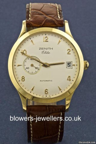 Zenith 18ct Yellow Gold Zenith Elite Automatic 30.0125.680/01