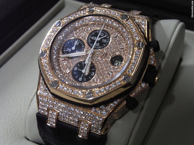 Audemars Piguet Custom New Royal Oak Offshore Rose/Red Gold Diamond
