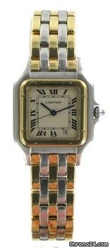 Cartier Panthere steel and gold men size