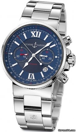 Ulysse Nardin Maxi Marine Chronograph NEU incl MWST mit B&P