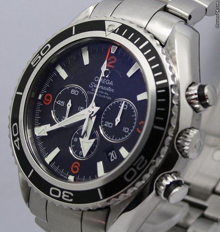 Omega Planet Ocean Chrono Co-Axial mit Box u.Pap.